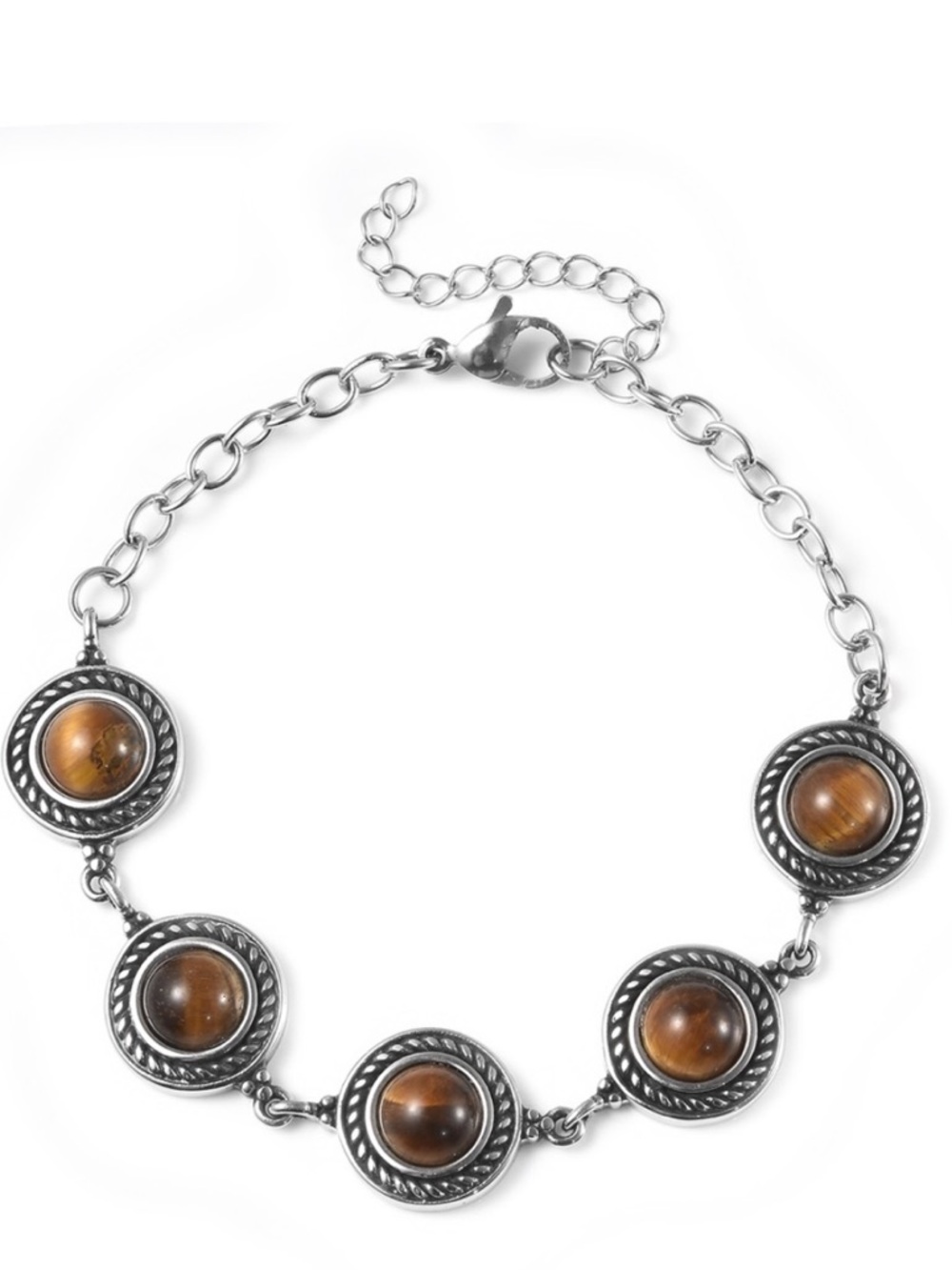 Tiger’s Eye Lobster Clasp Bracelet